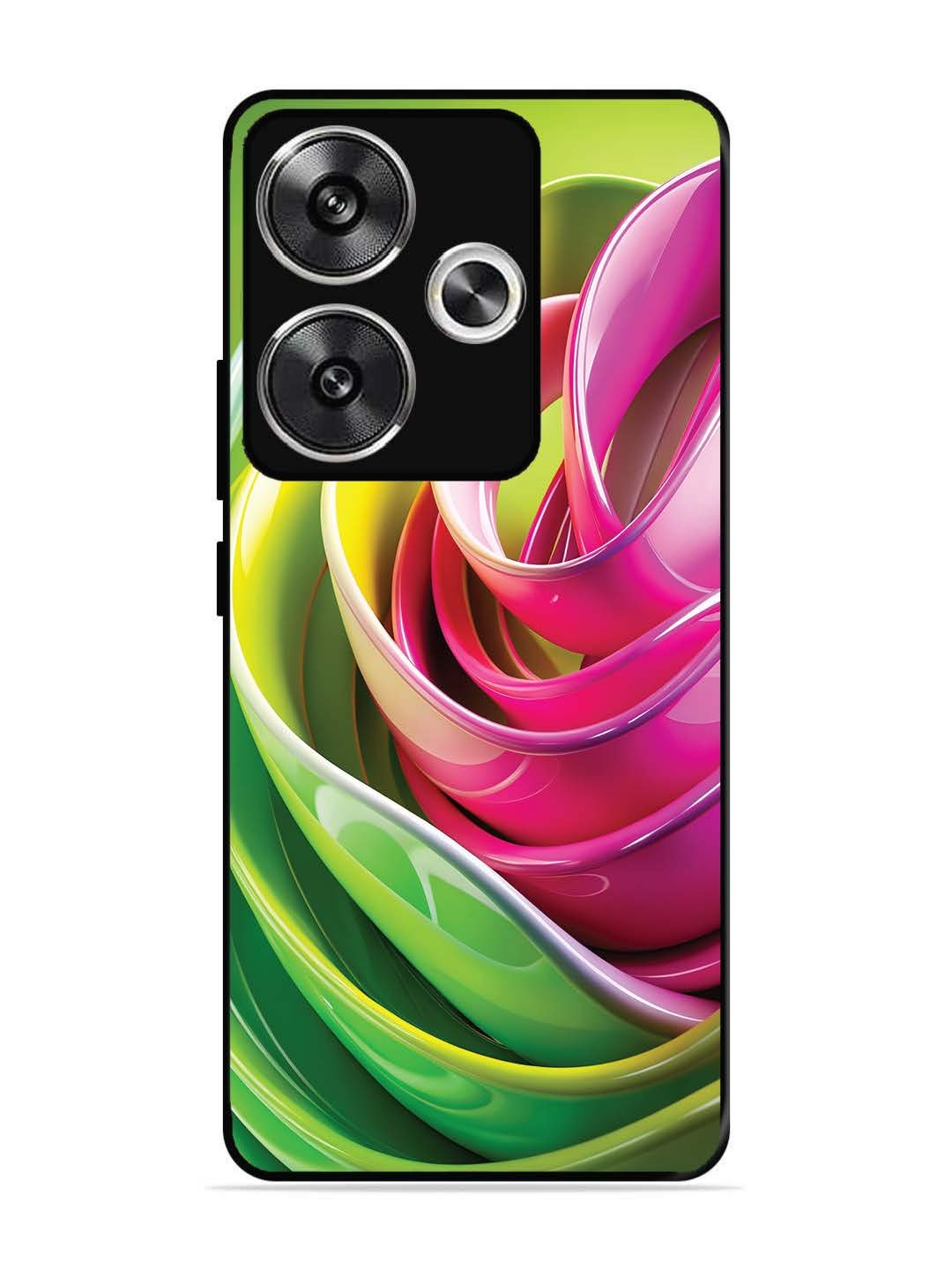 Poco F6 Vibrant Swirl Glossy Ribbon Art