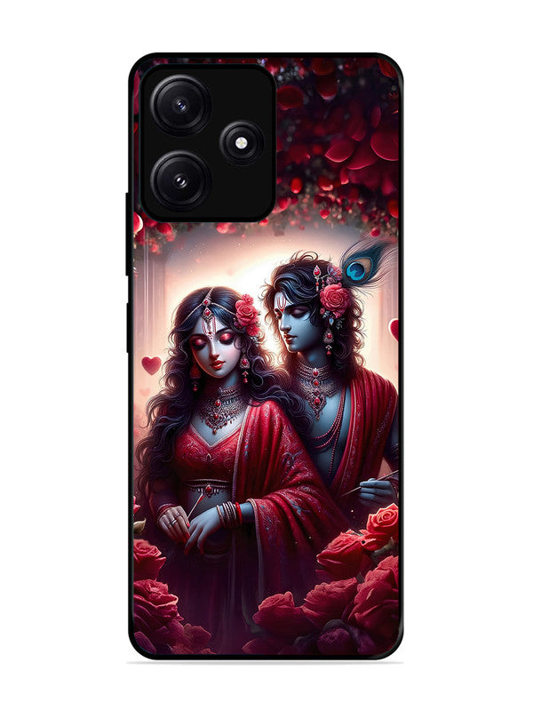 Poco M6 5G | 2D Metal | Couples in Red theme like Radha Krishna | PC-M6-458