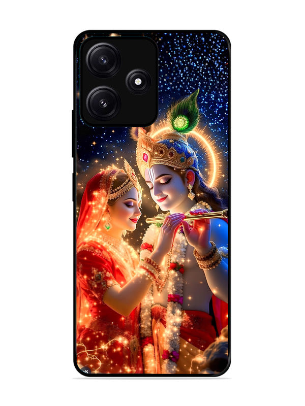 Poco M6 5G Radha Krishna posing with flute