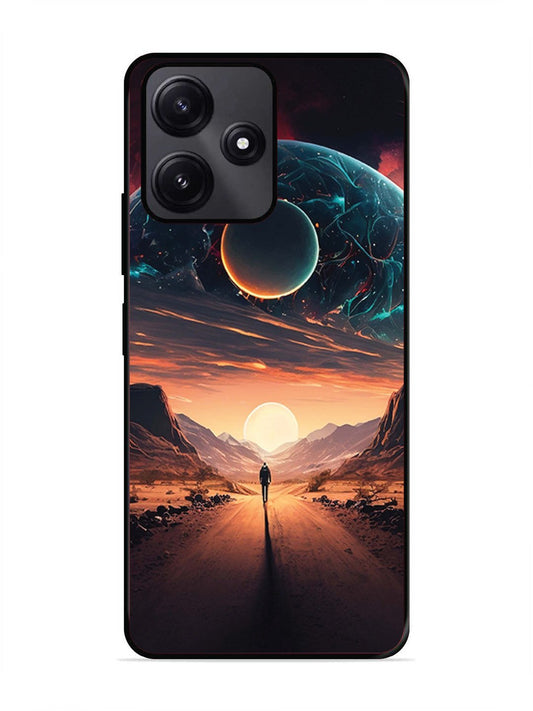 Poco M6 Pro Sunset with space scene