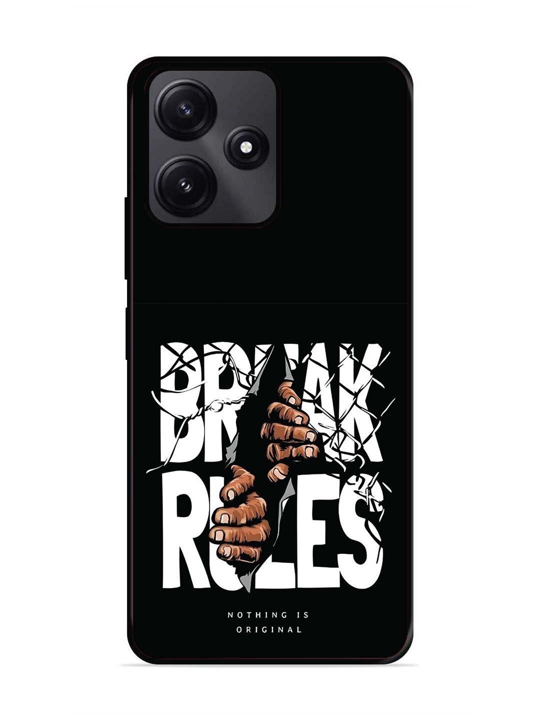 Poco M6 Pro Break Rules Gritty Typography Art