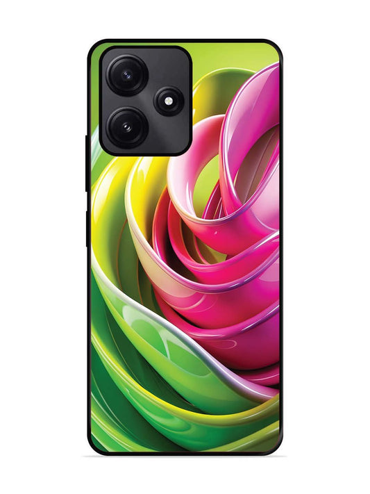 Poco M6 Pro Vibrant Swirl Glossy Ribbon Art