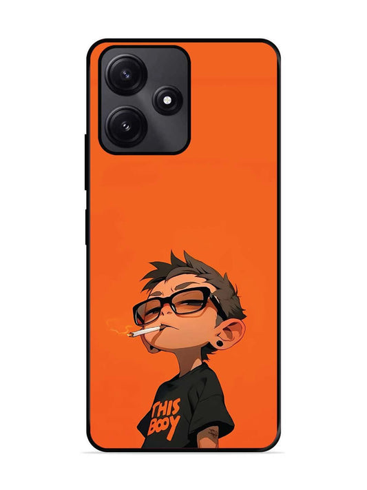 Poco M6 Pro Vibrant Orange Attitude Cartoon