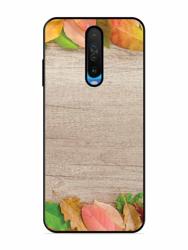 Poco X2 Autumn Leafs On Wooden Table
