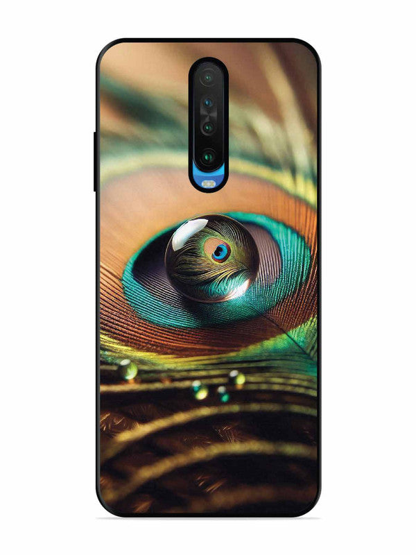 Poco X2 Water Drop On Peacock Feather