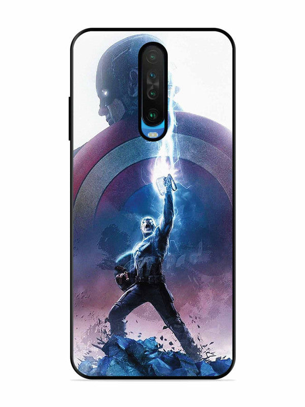 Poco X2 captain america thor hammer lightning
