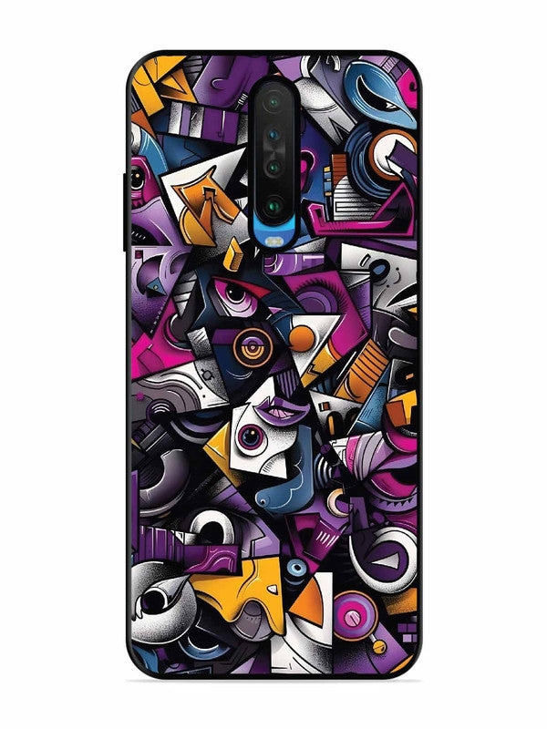 Poco X2 Abstract Geometric Graffiti Chaos