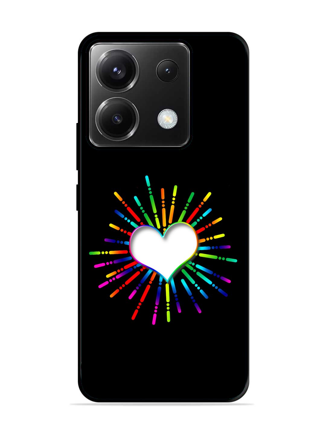 Poco X6 Colourful Heart on Black