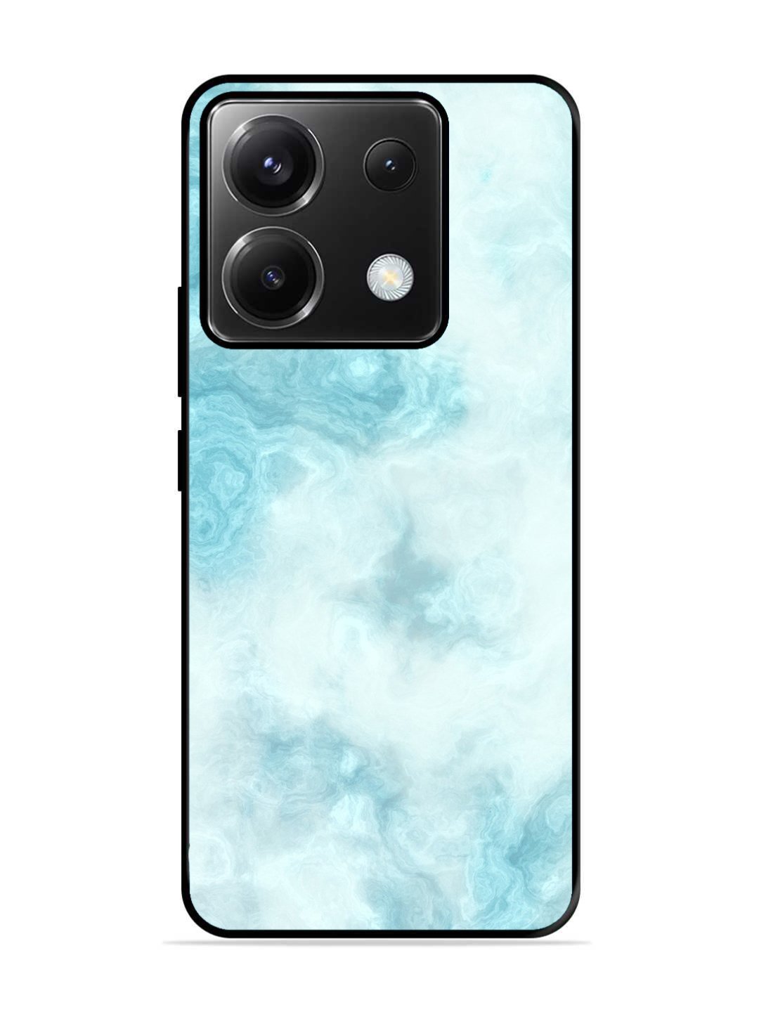 Poco X6 Light Blue with White Ocean Marble