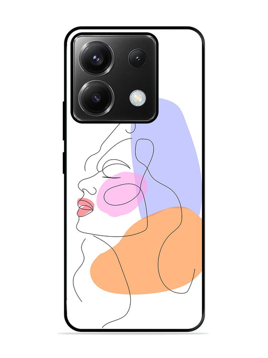 Poco X6 Line Art Girl Face