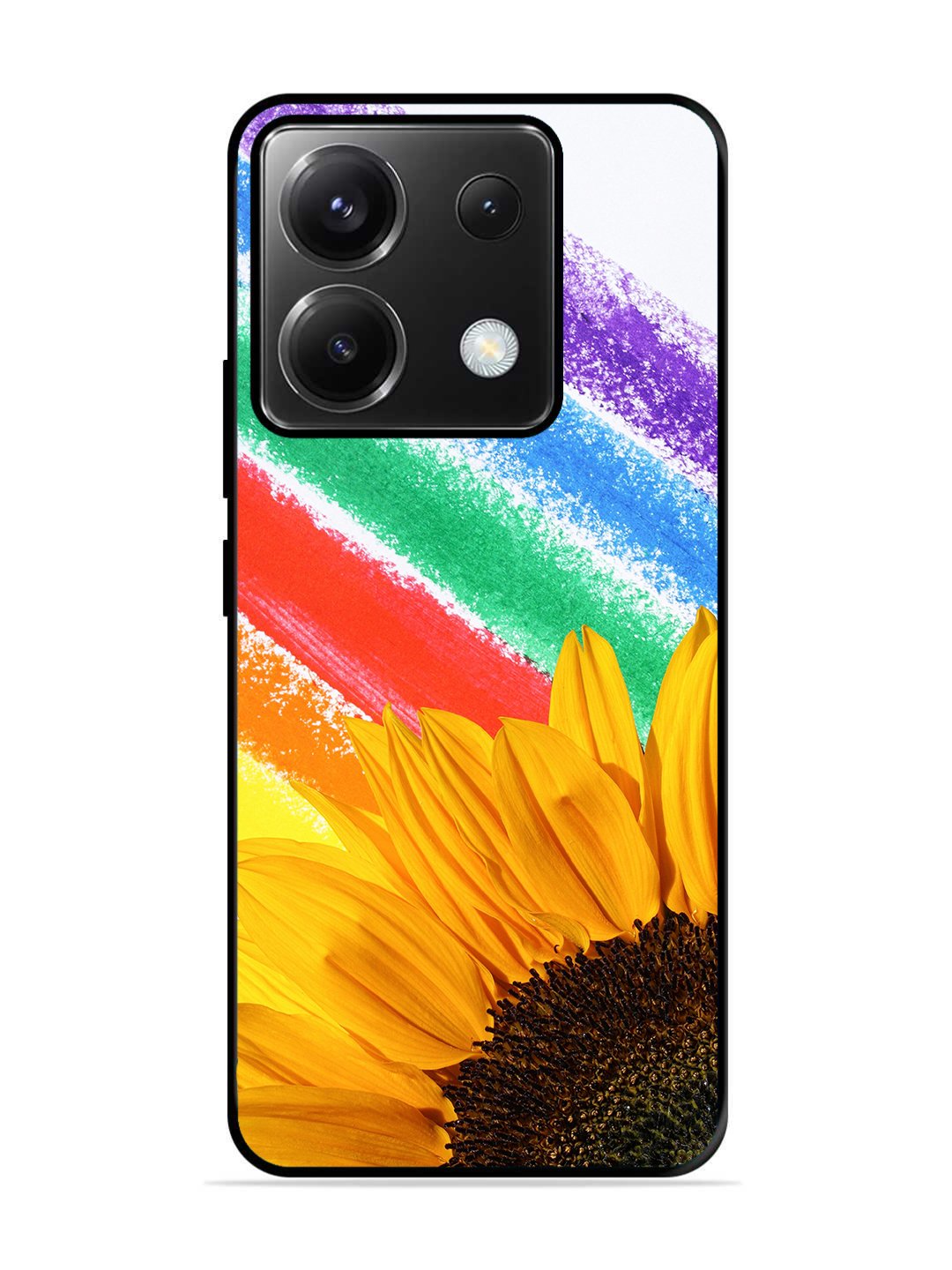 Poco X6 Sunflower on Colourful Lines