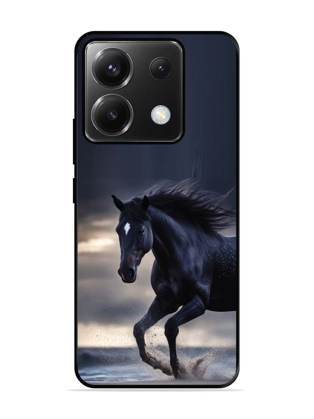 Poco X6 black-horse-animal