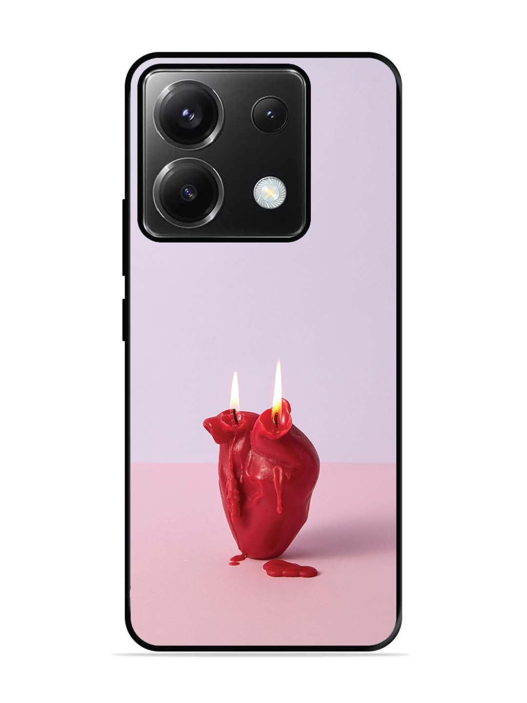 Poco X6 A Lighted Heart Candle