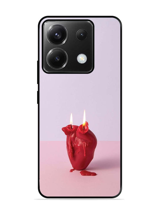 Poco X6 A Lighted Heart Candle