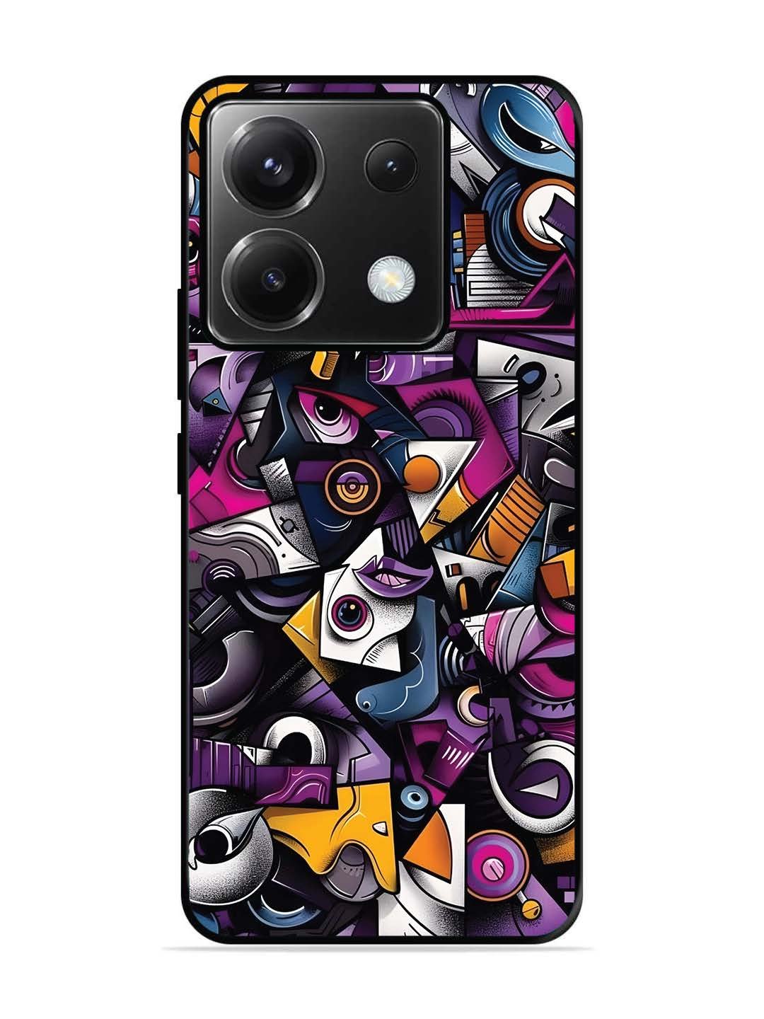 Poco X6 Abstract Geometric Graffiti Chaos