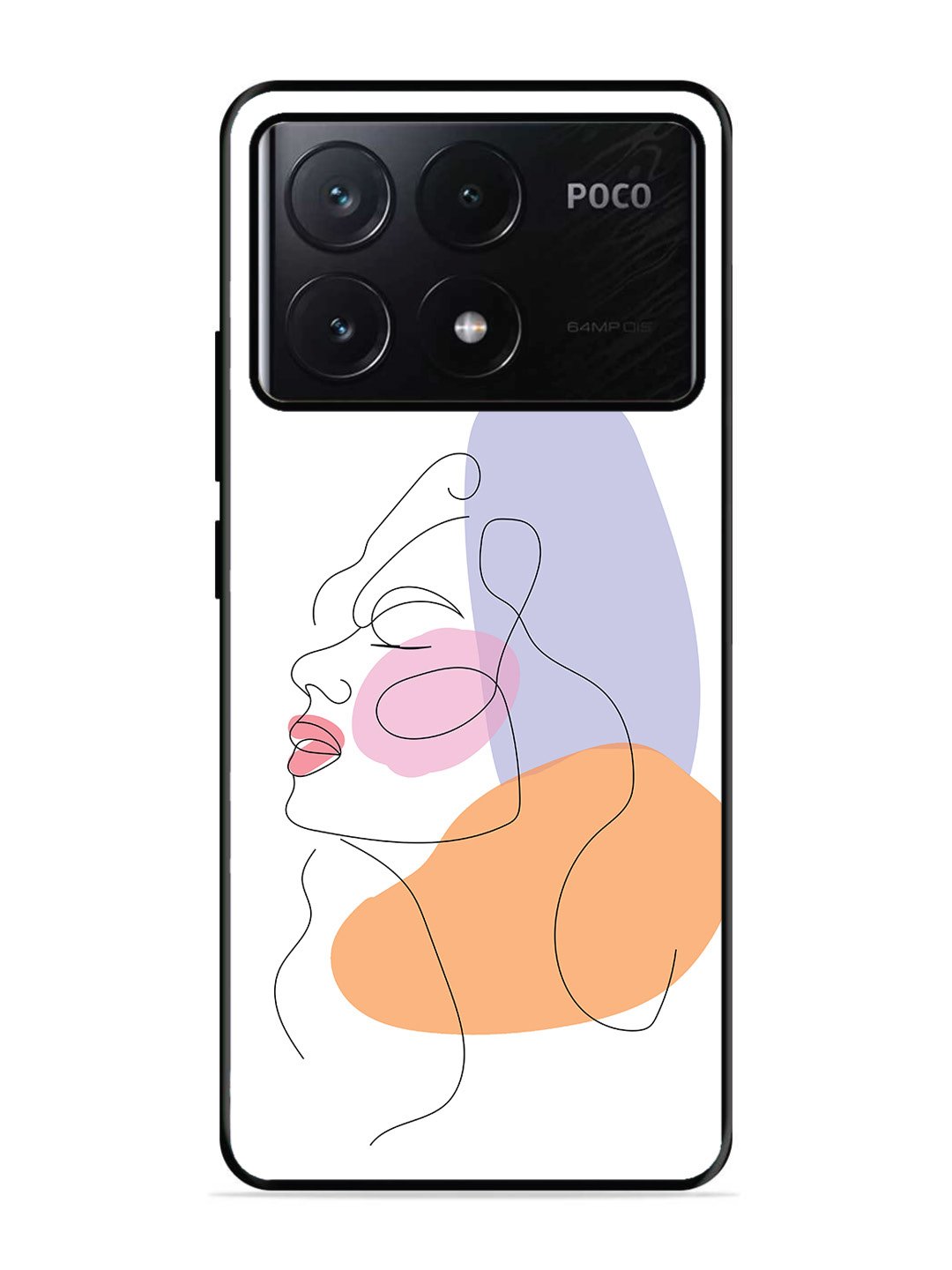 Poco X6 Pro Line Art Girl Face