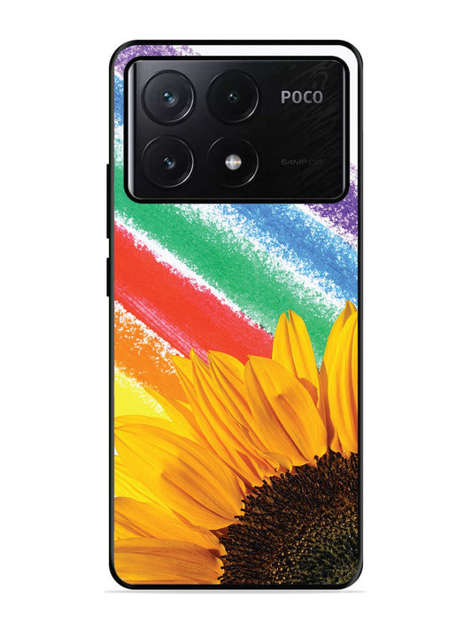 Poco X6 Pro Sunflower on Colourful Lines