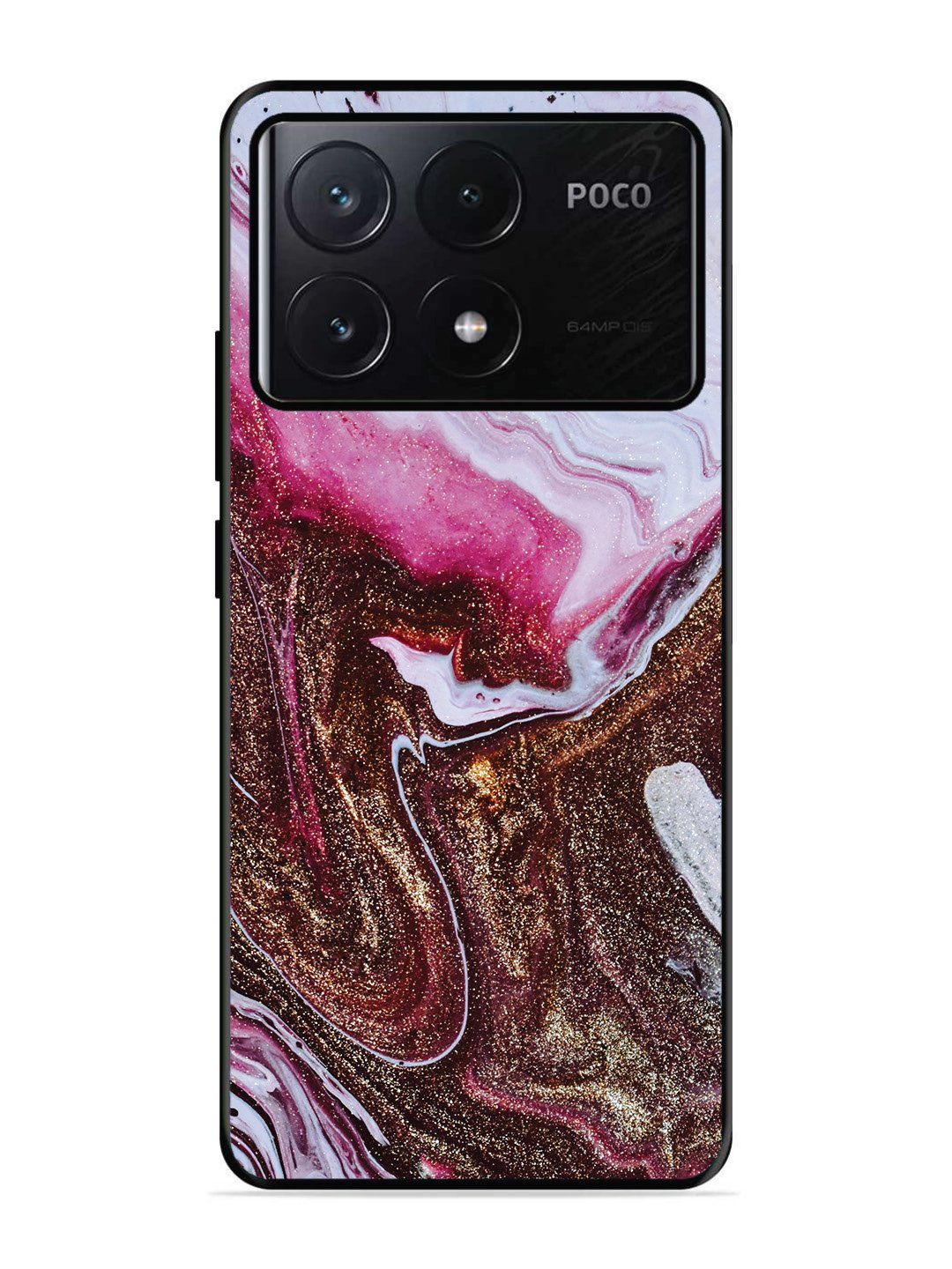 Poco X6 Pro Elegant Rose & Gold Marble