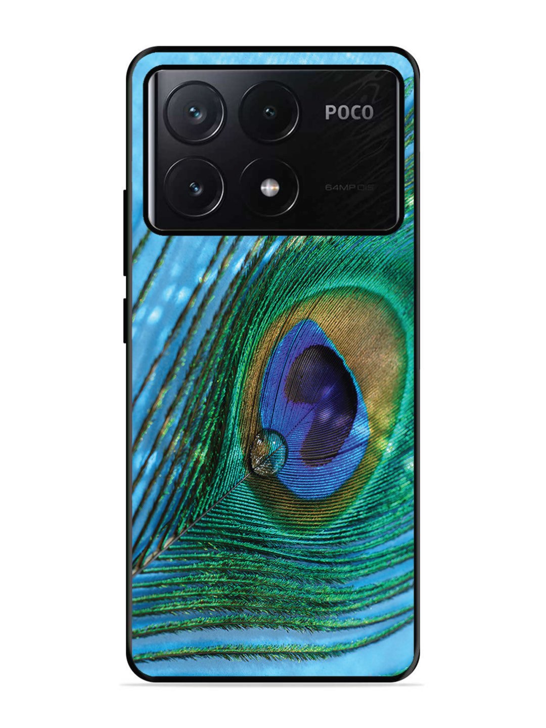 Poco X6 Pro A drop on Peacock Feather