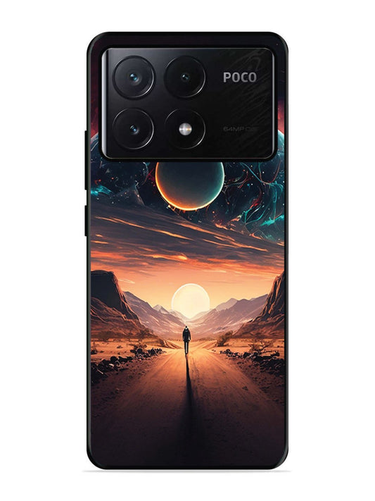 Poco X6 Pro Sunset with space scene