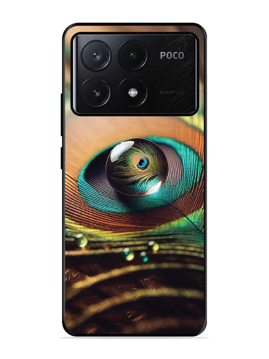 Poco X6 Pro Water Drop On Peacock Feather