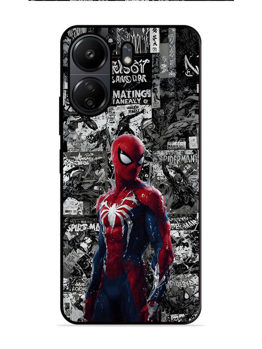 Poco C65 Spiderman Highlighted on News Paper