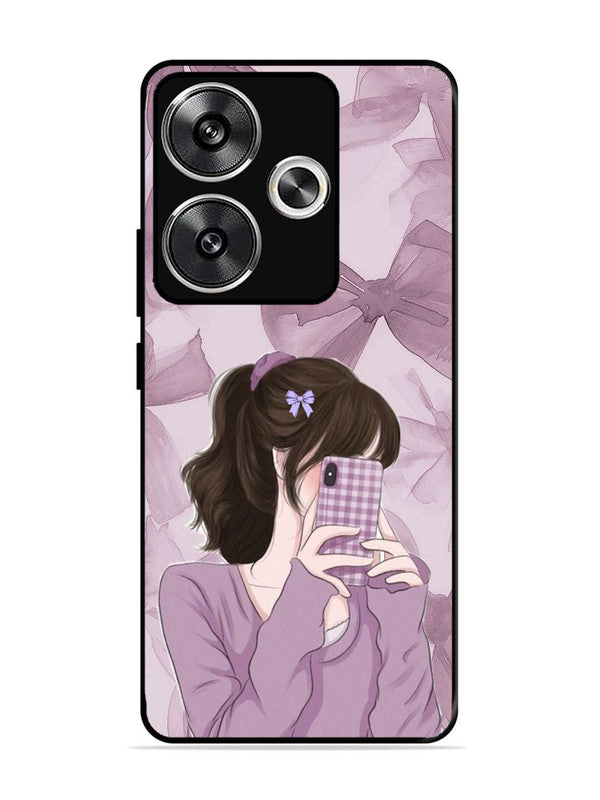 Poco F6 Pinky Girl taking selfie