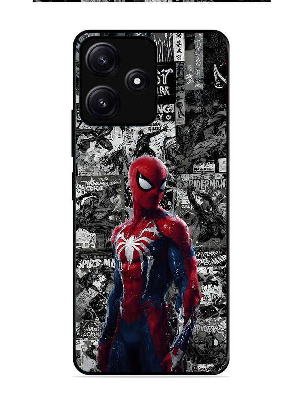 Poco M6 5G Spiderman Highlighted on News Paper