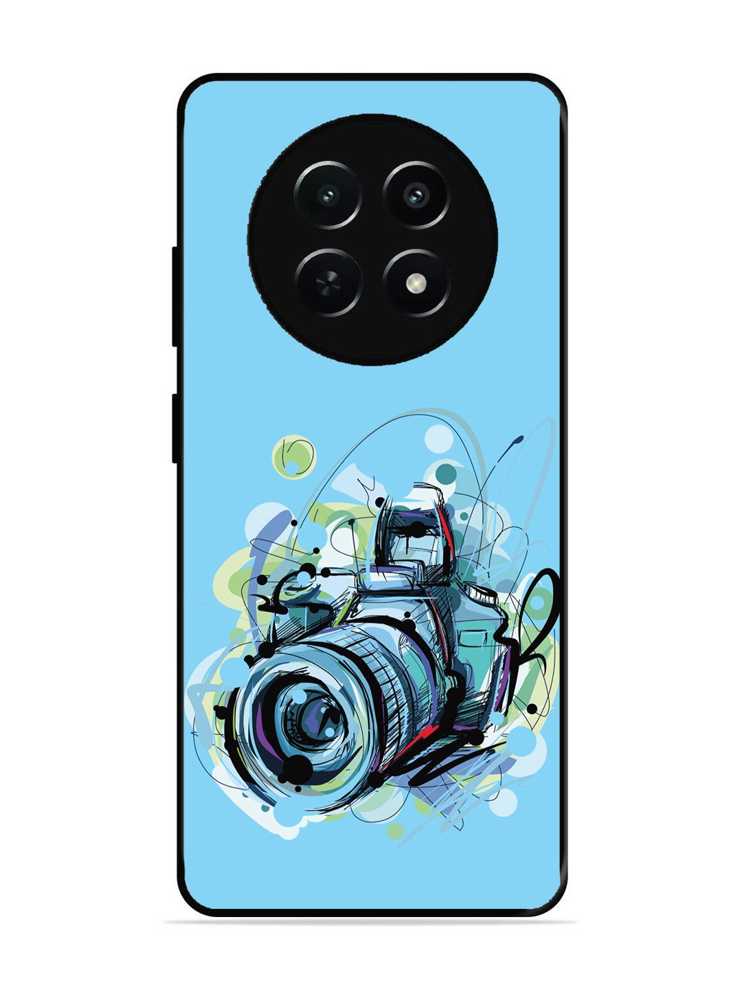 Realme C65 5G Camera Blue Background
