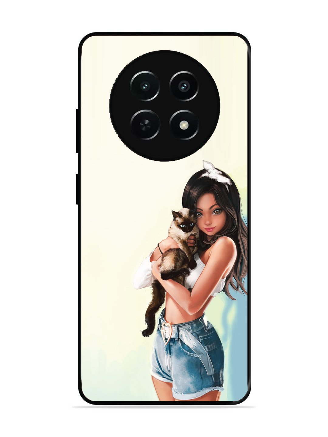 Realme C65 5G Cute Girl with Cat