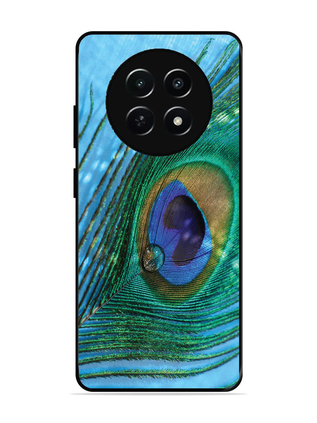 Realme C65 5G A drop on Peacock Feather