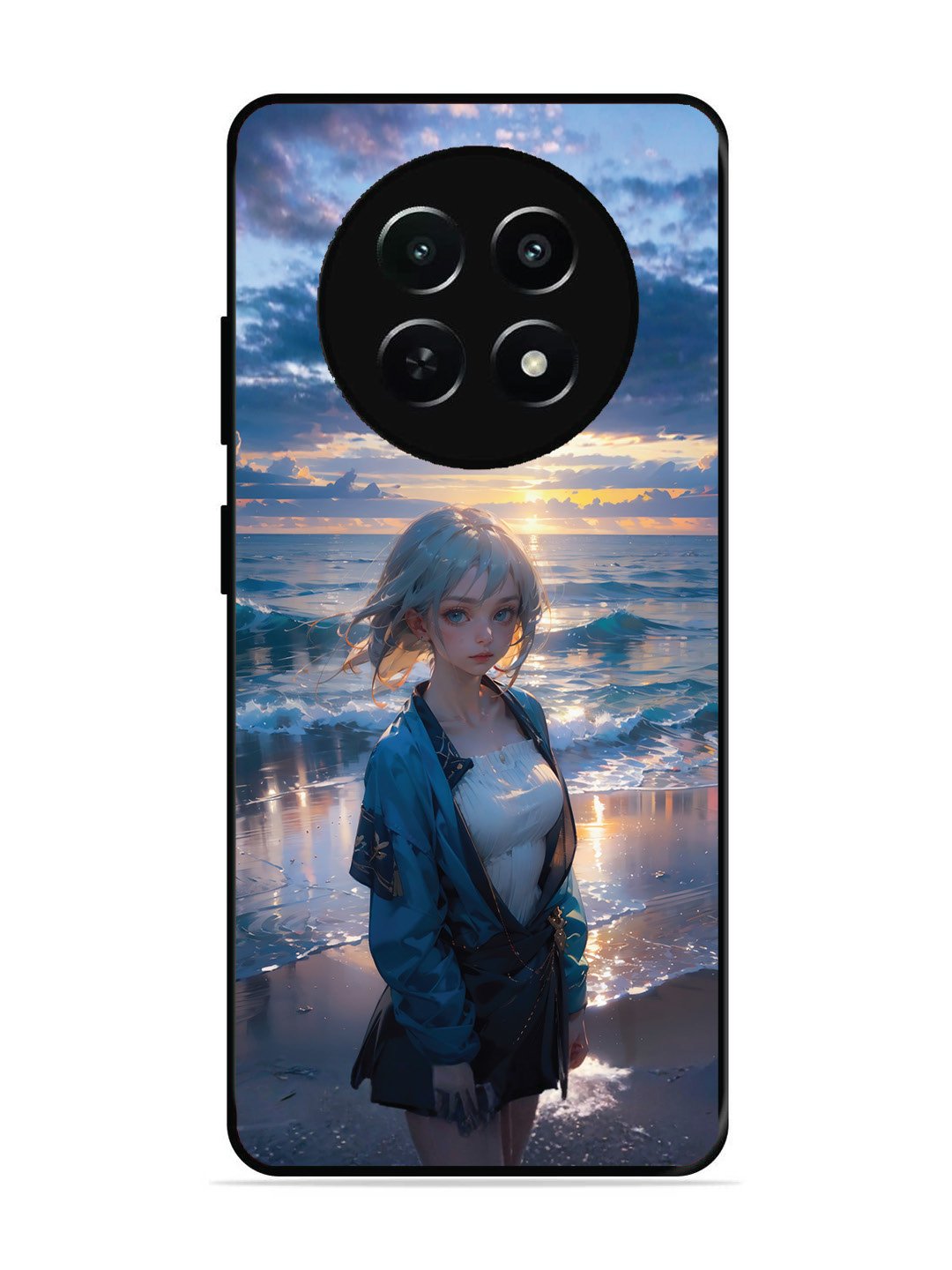 Realme C65 5G Anime Girl Beach Ocean Waves