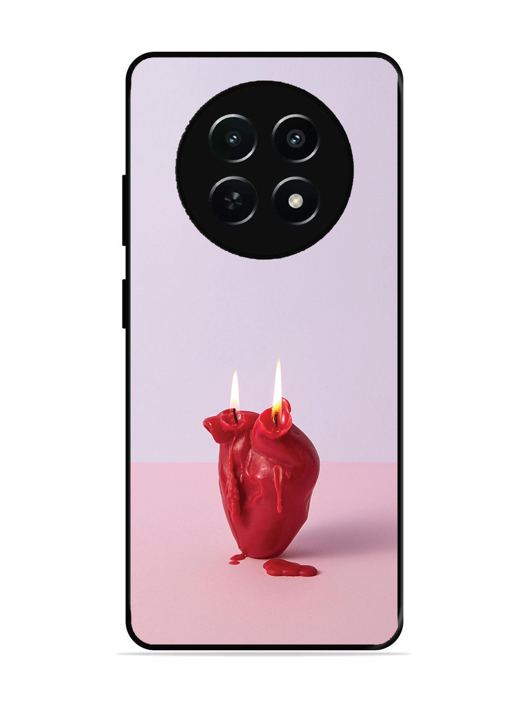 Realme Narzo 70x A Lighted Heart Candle
