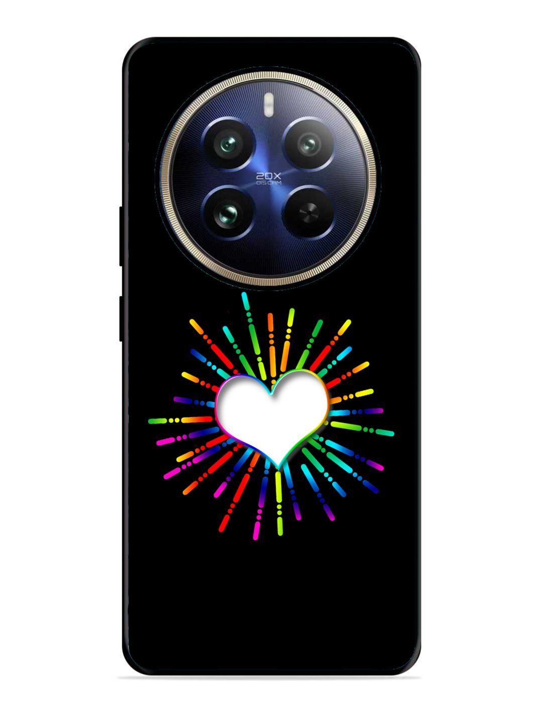 Realme 12 Pro Colourful Heart on Black