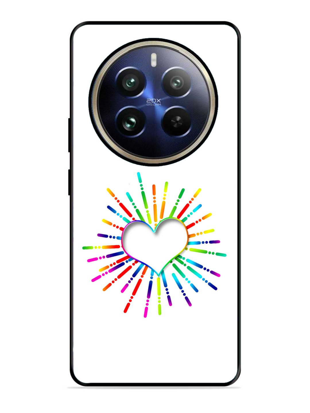 Realme 12 Pro Colourful Heart on White