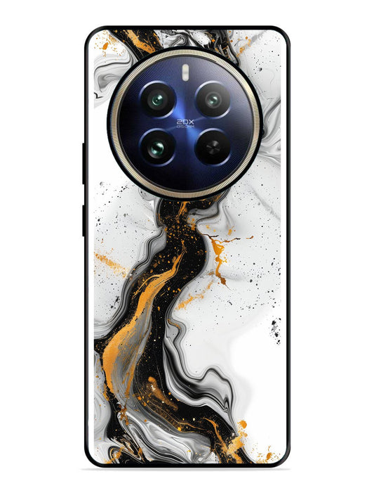 Realme 12 Pro Black And Golden Marble Essence