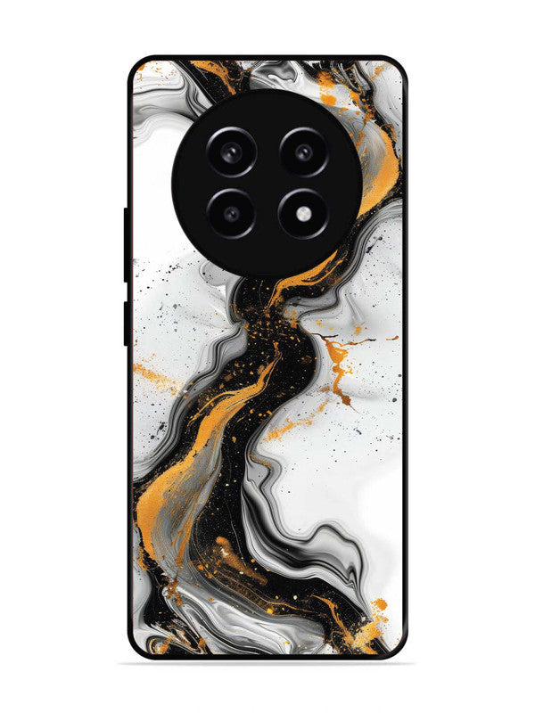 realme 13 Pro Black And Golden Marble Essence