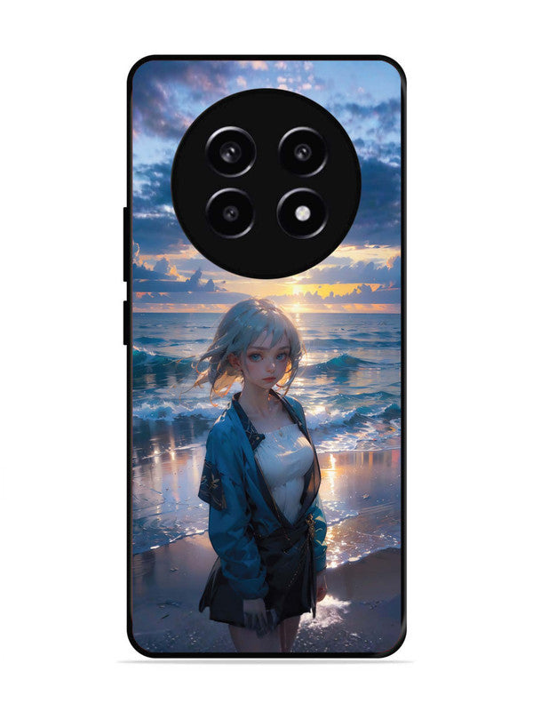 realme 13 Pro Anime Girl Beach Ocean Waves