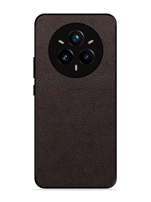 realme 14 pro plus 5g Print of Brown Leather Pattern