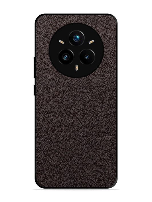 realme 14 pro plus 5g Print of Brown Leather Pattern