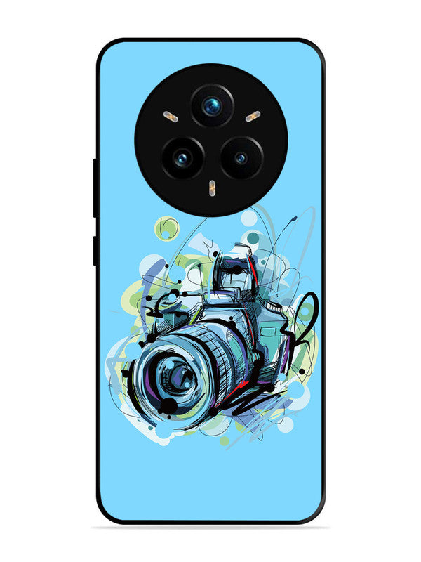 realme 14 pro plus 5g Camera Blue Background