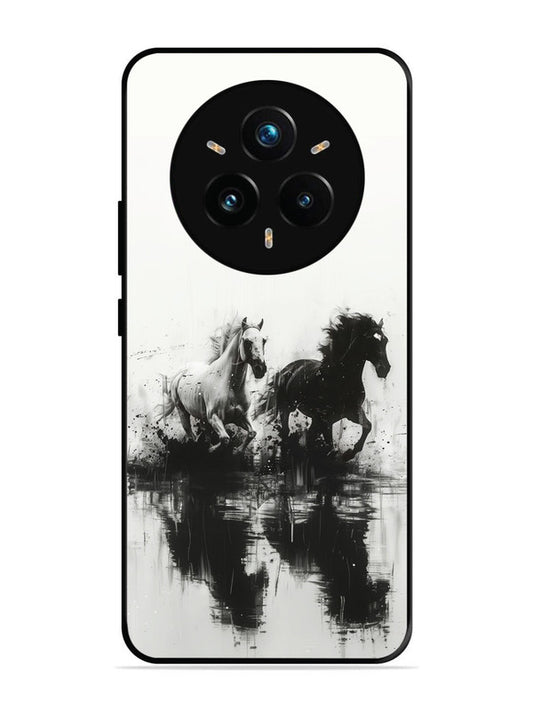 realme 14 pro plus 5g Black & White Horse