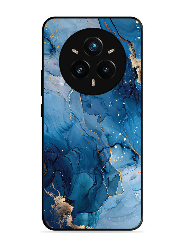 realme 14 pro plus 5g Oceanic Pattern with Golden Sprinkles