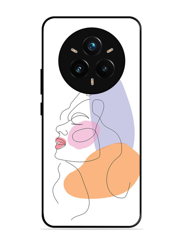 realme 14 pro plus 5g Line Art Girl Face