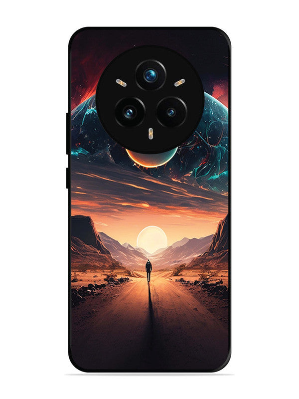 realme 14 pro plus 5g Sunset with space scene