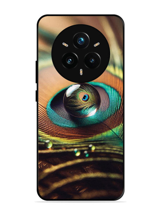 realme 14 pro plus 5g Water Drop On Peacock Feather