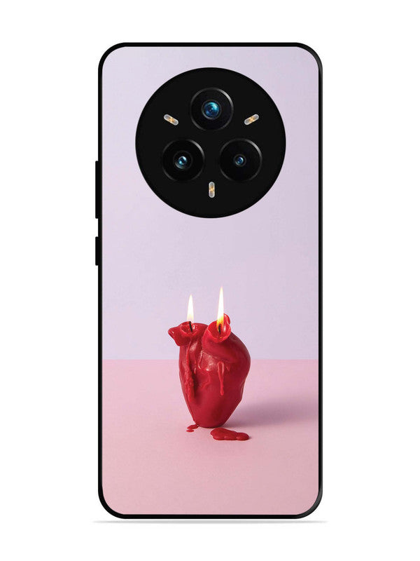 realme 14 pro plus 5g A Lighted Heart Candle