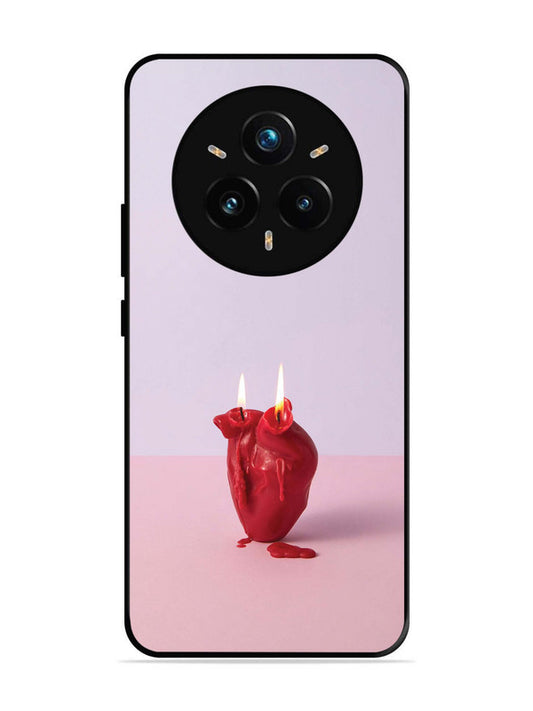 realme 14 pro plus 5g A Lighted Heart Candle