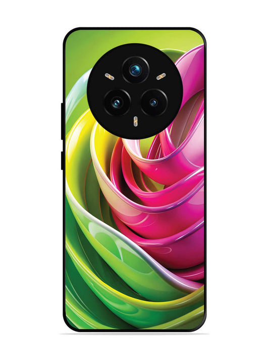 realme 14 pro plus 5g Vibrant Swirl Glossy Ribbon Art
