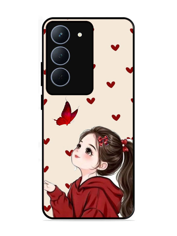 realme 14x 5G Beautiful girl with red butterfly